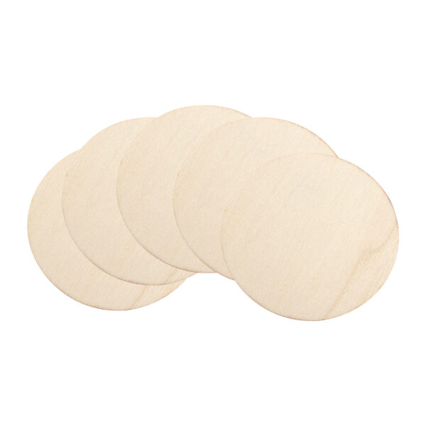 Wooden Blanks Round 10/10 4Pcs
