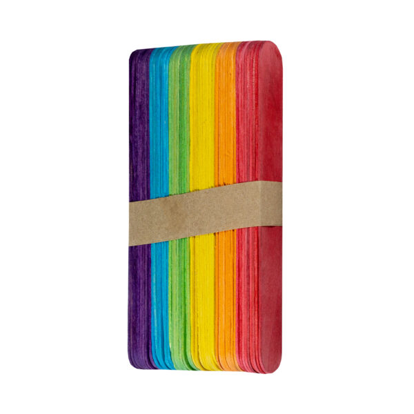 Sucker Stick Wide Colours 50Pcs 150/18