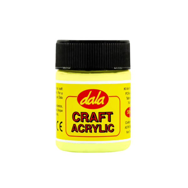 Craft Acrylic Paint 50ml Lemon