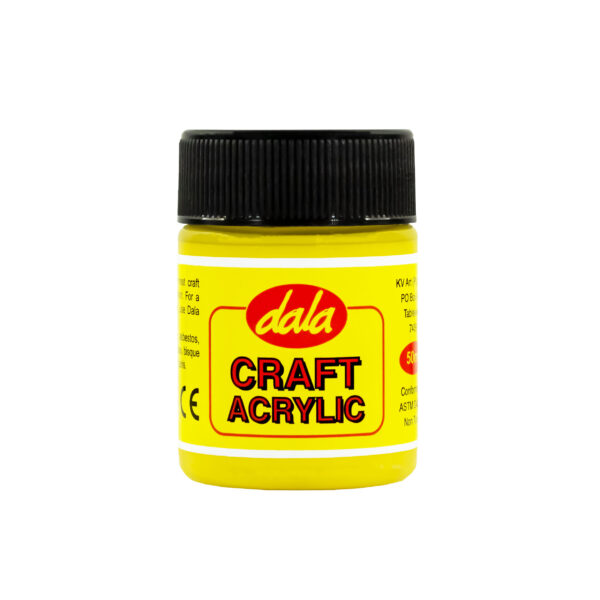 Craft Acrylic Paint 50ml Yellow