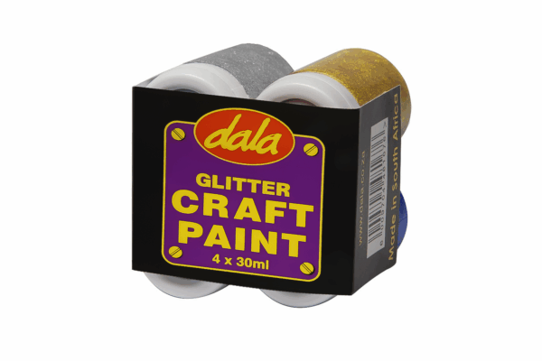 Craft Paint glitter 4 X 30ml Kit