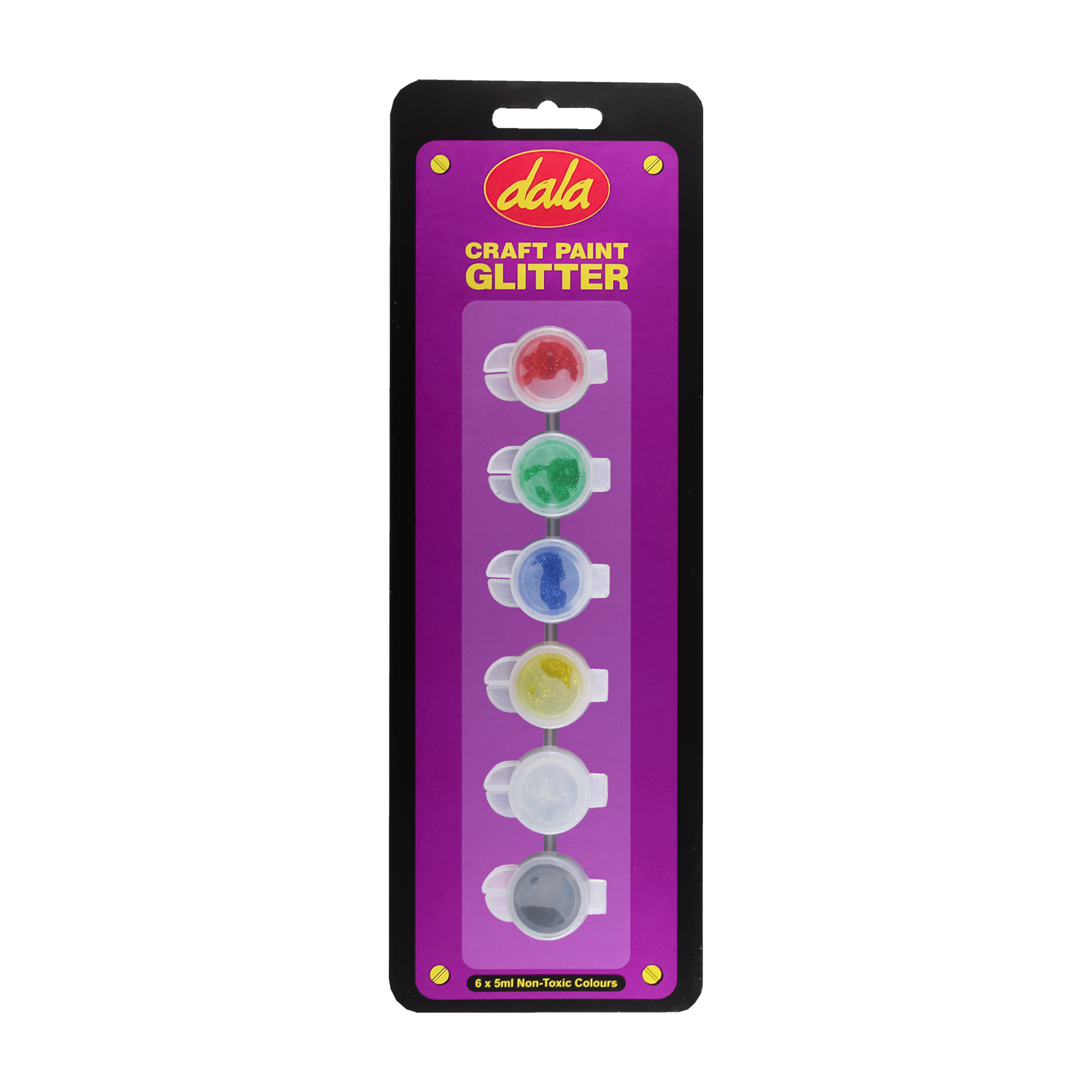 Craft Paint Glitter 6x5ml