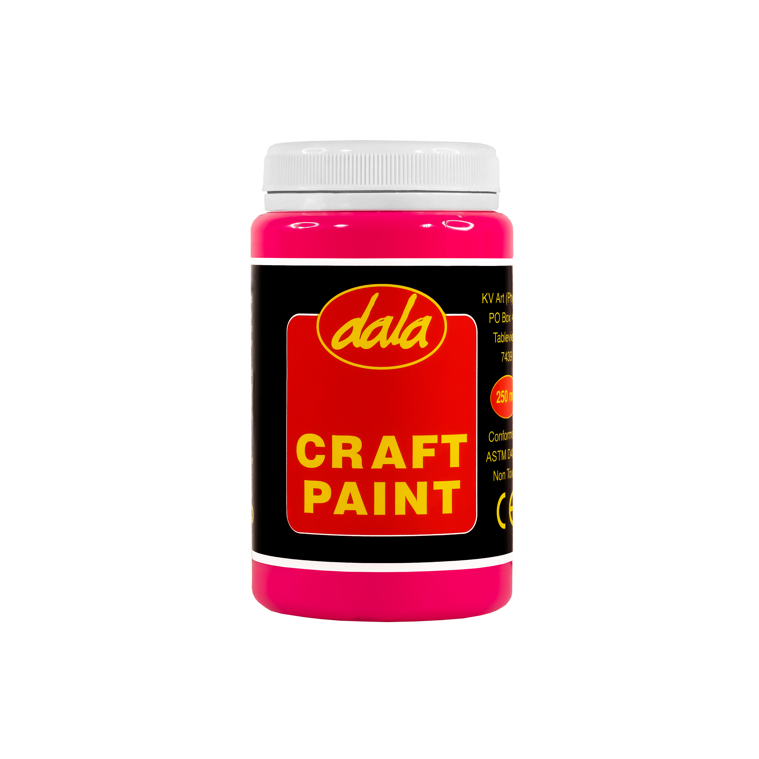 Craft Paint Neon 250ml Pink