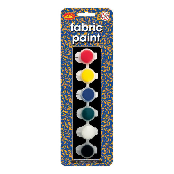 Fabric Paint 6X5ml Pastel