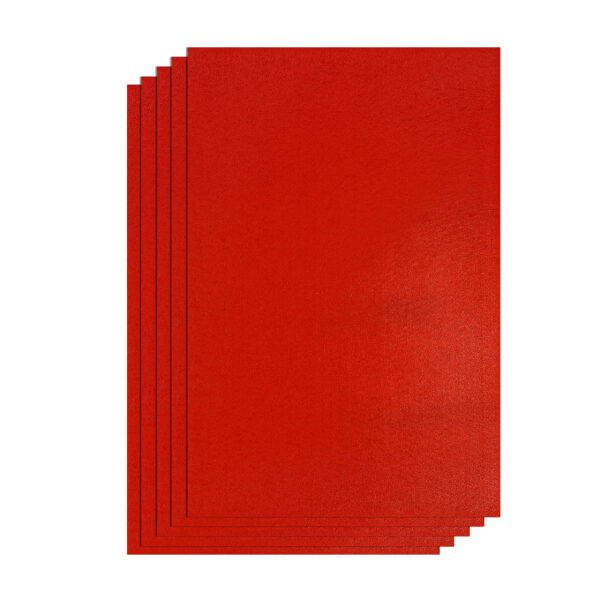 Felt Sheet Red-(A4)-1mm 5Pcs
