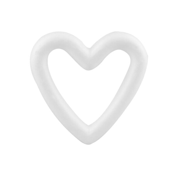 Foam Open Heart 55mm 6Pc
