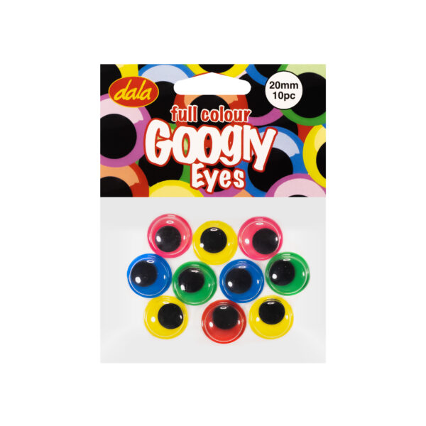 google Eyes Full Colour 12mm 10Pc