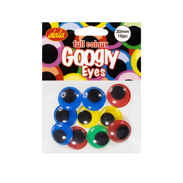 google Eyes Full Colour 20mm 10Pc