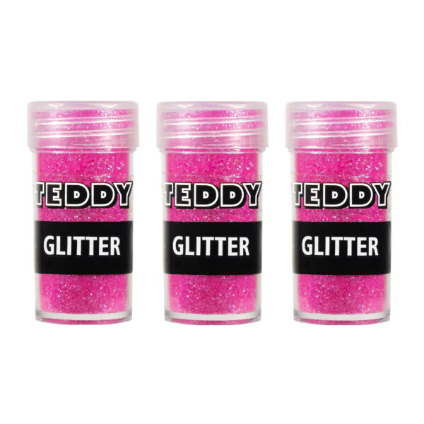 glitter Shaker Pink - 3 X8g