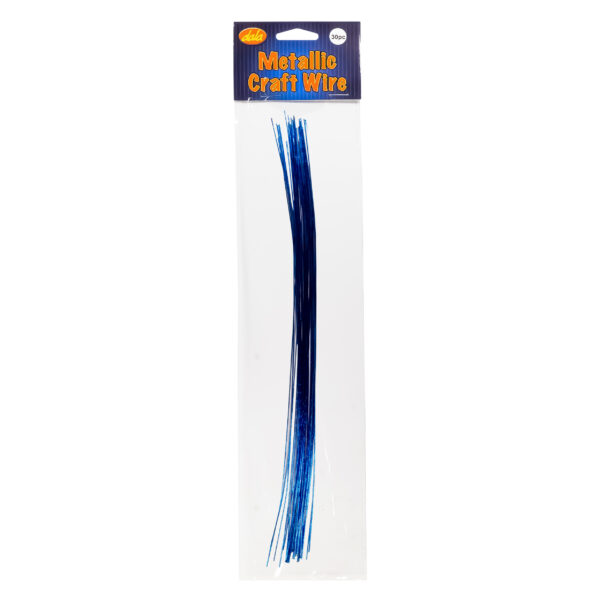 Metallic Craft Wire - Blue (30Pc)