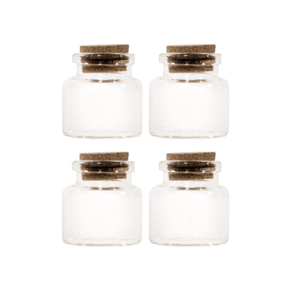 Glass Bottles Mini 14Ml 4Pc