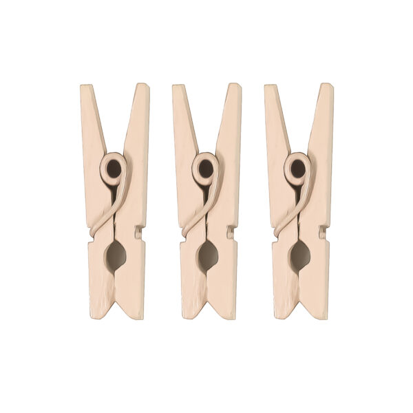 Natural Ass Wood Pegs 25/45mm 30Pcs