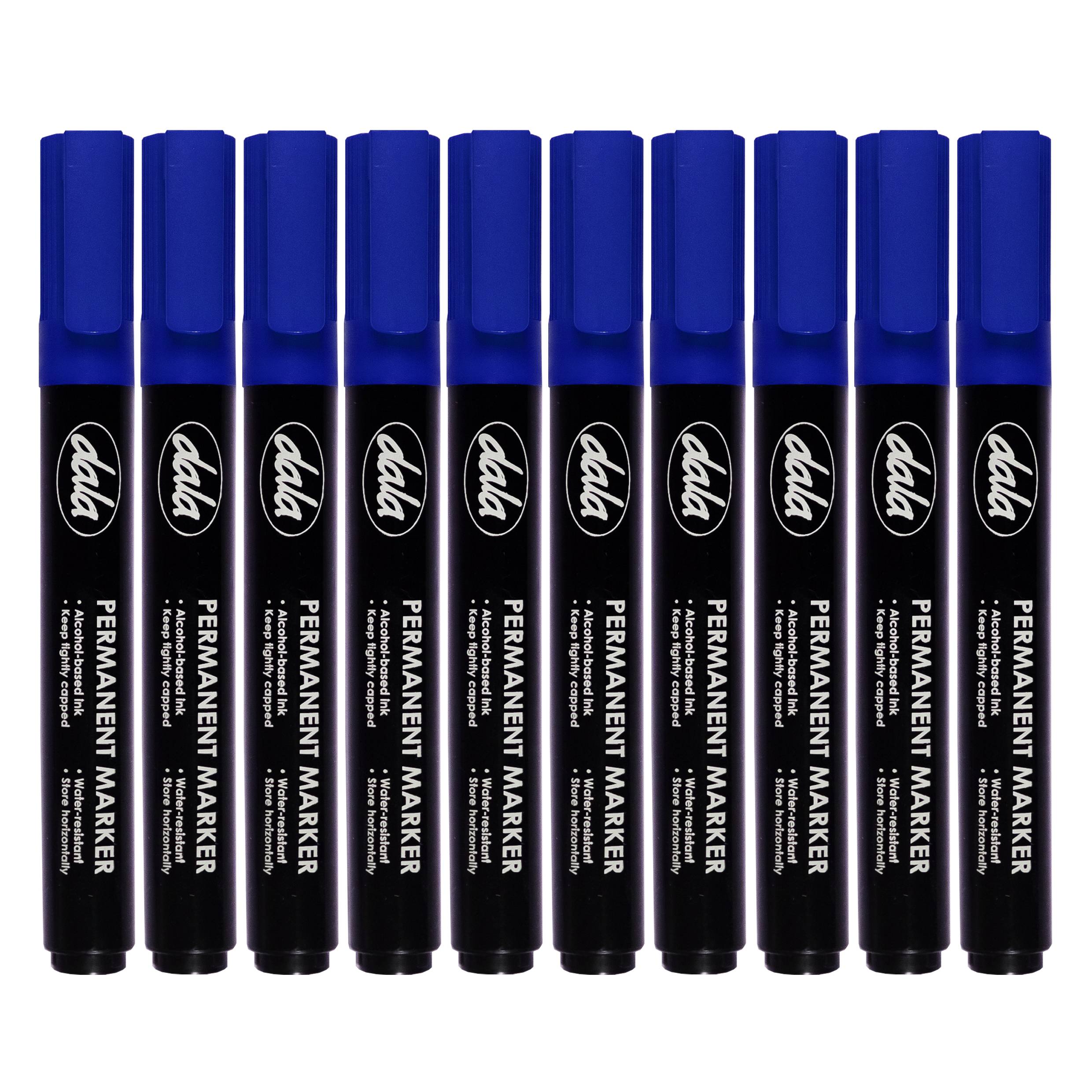 Permanent Marker Blue 10Pcs