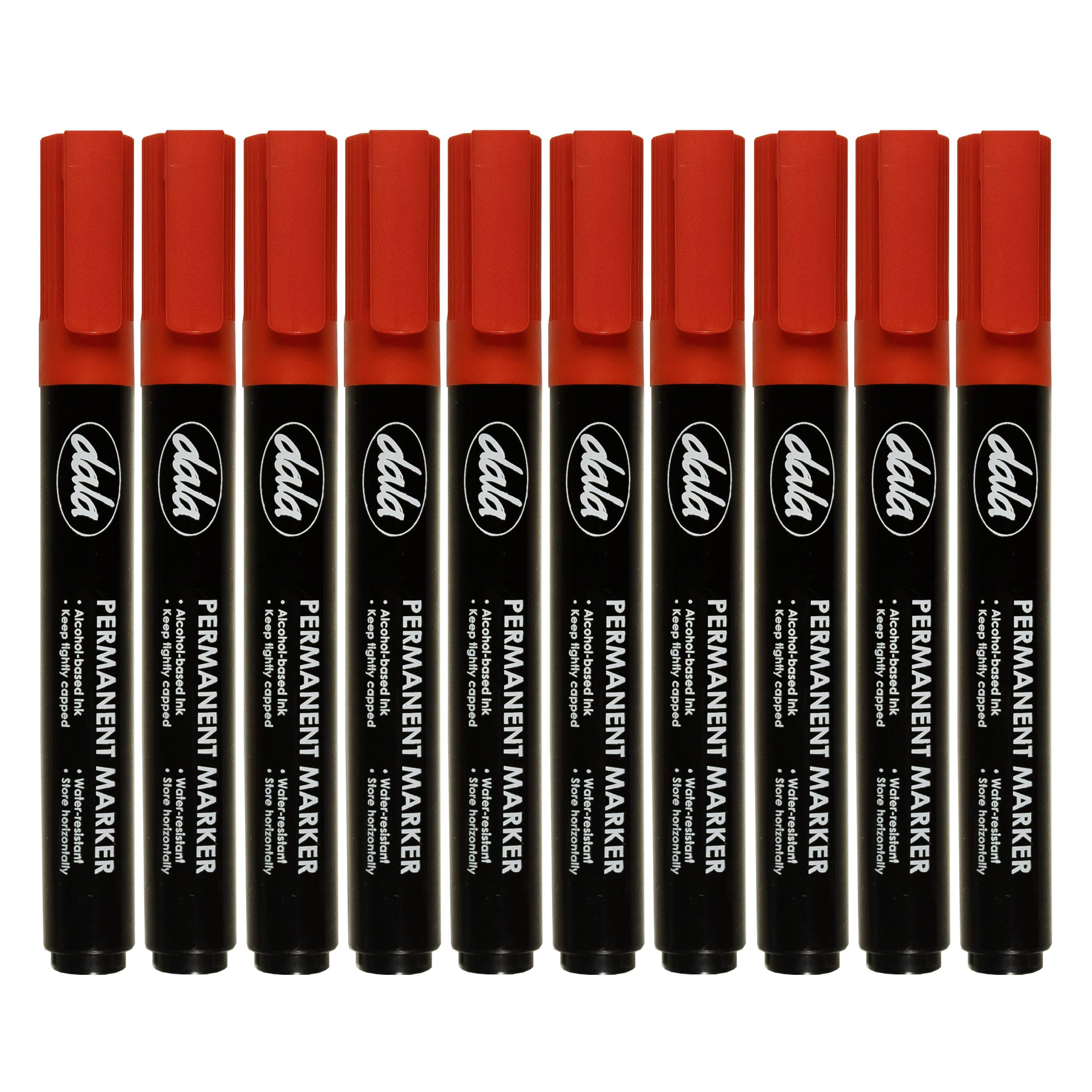 Permanent Marker Red 10 Pieces_result