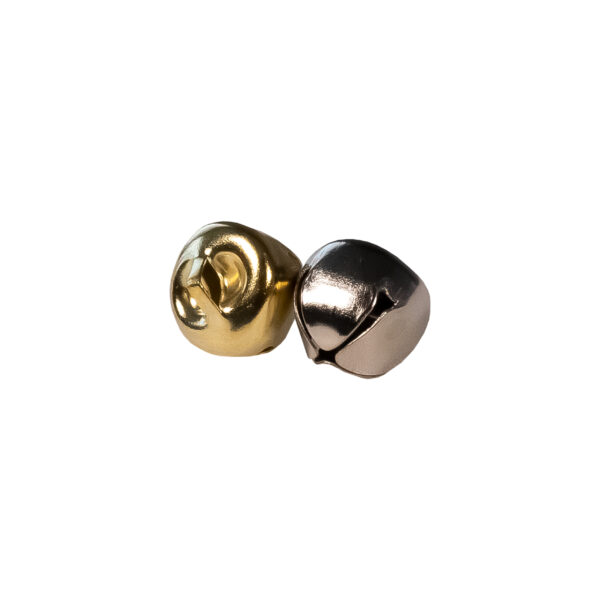 Bells Round gold 10mm X 9Pc