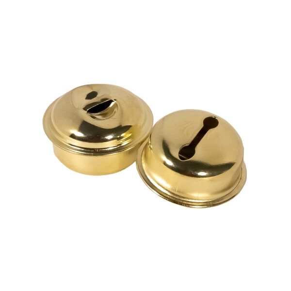 Bells Round gold 25mm X 4Pc
