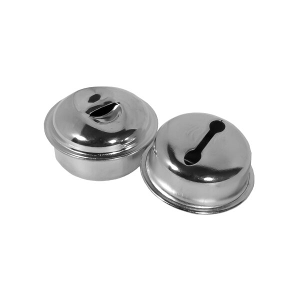 Bells Round Silver 25mm X 4Pc