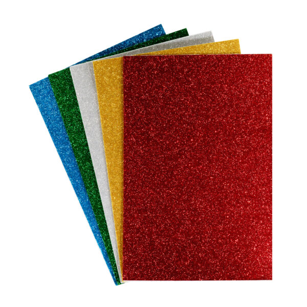 Adhesive glitter  Eva Pastel -(A4) 5Pcs