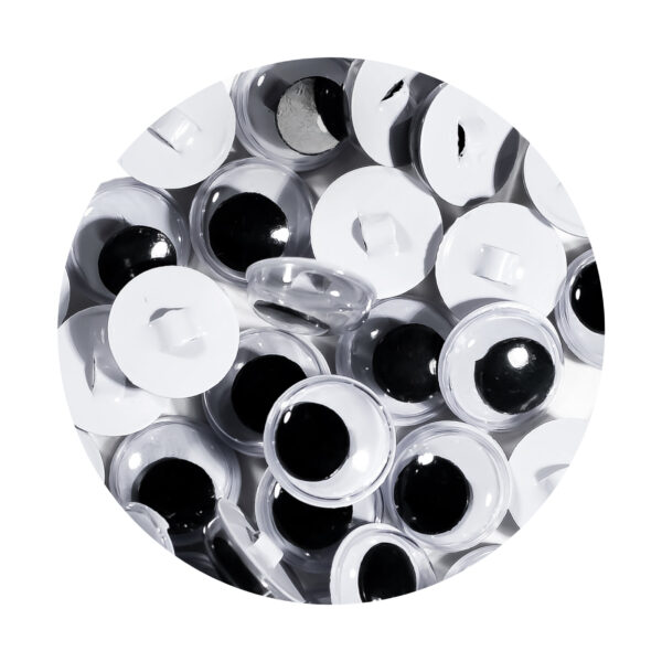 google Eyes Sew On/Button 10mm 40Pcs