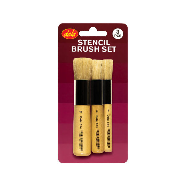 Stencil Brush Kit 3Pcs