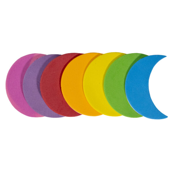 Moon Eva Stickers 12Pcs