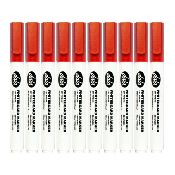 Whiteboard Marker Red 10Pcs