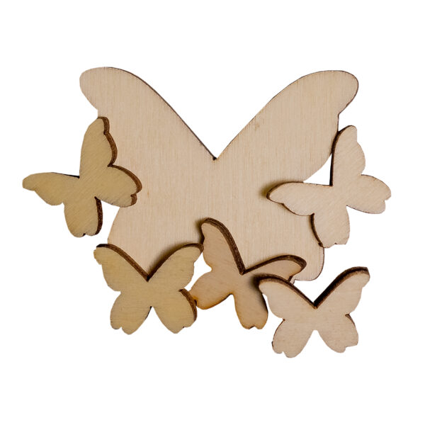 Butterfly 2cm Wood 10Pcs