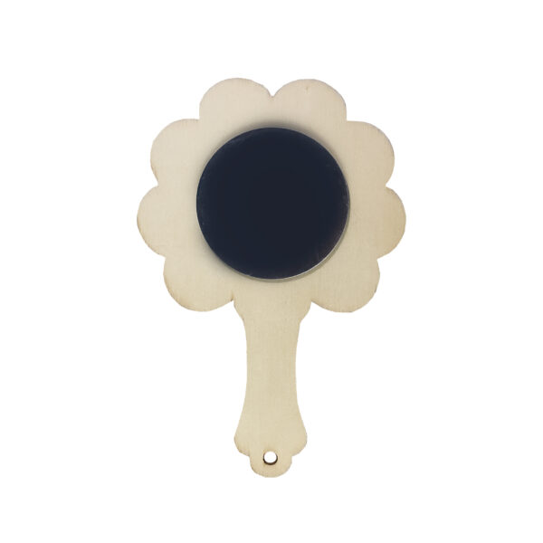 Wood Flower Mirror