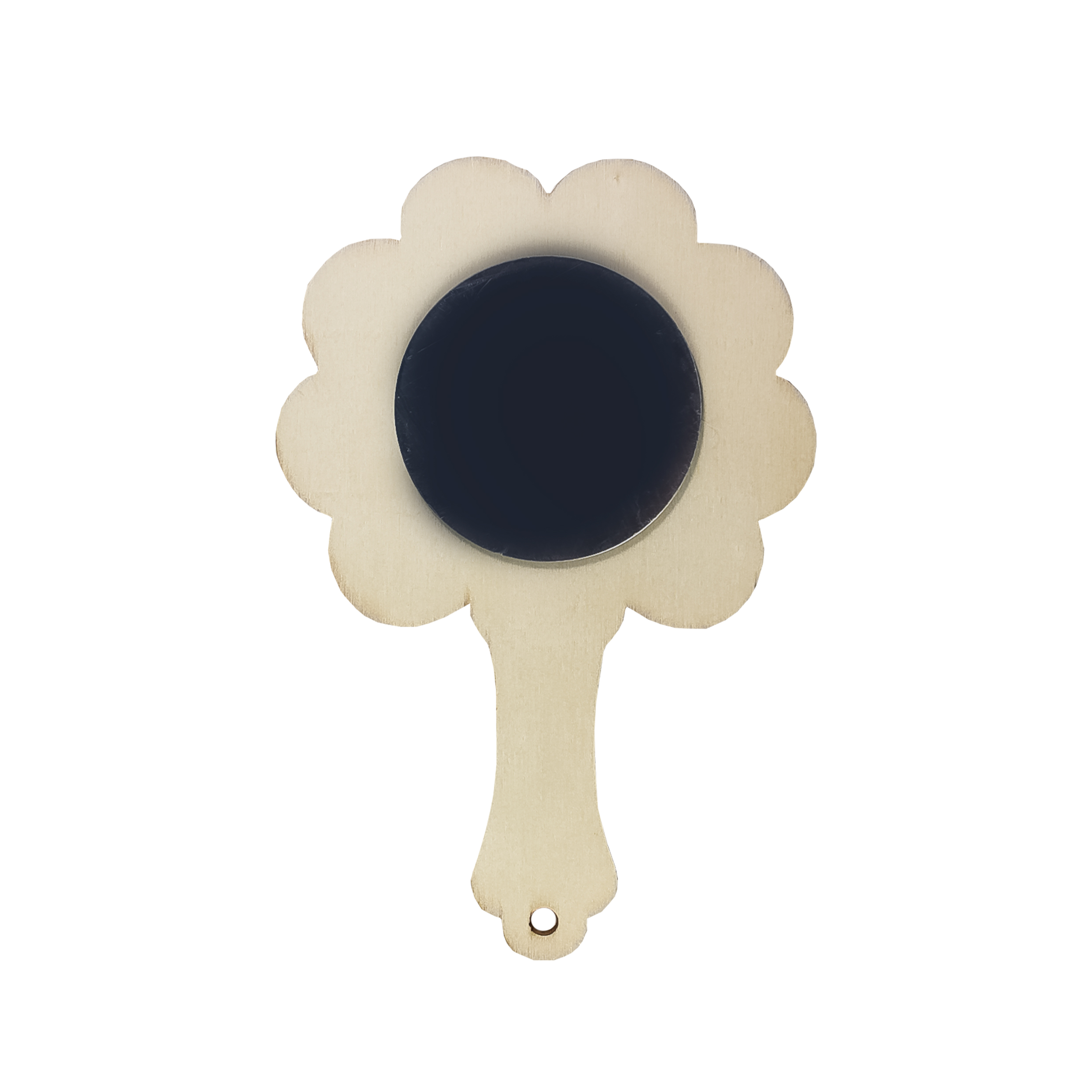 Wooden Flower Mirror