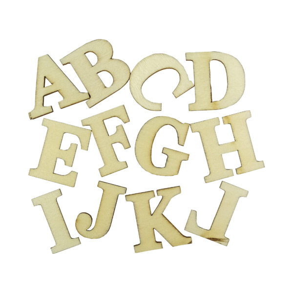 Wooden Letters Alphabet Pack 26Pcs 3Cm