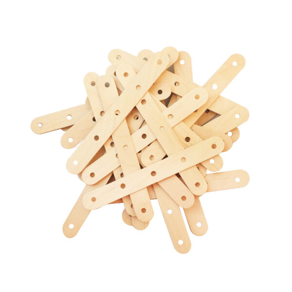 Natural Wooden Sucker Sticks With Holes