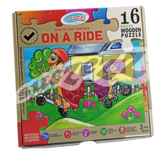 16 Pce Tootie The Tortois: On A Ride