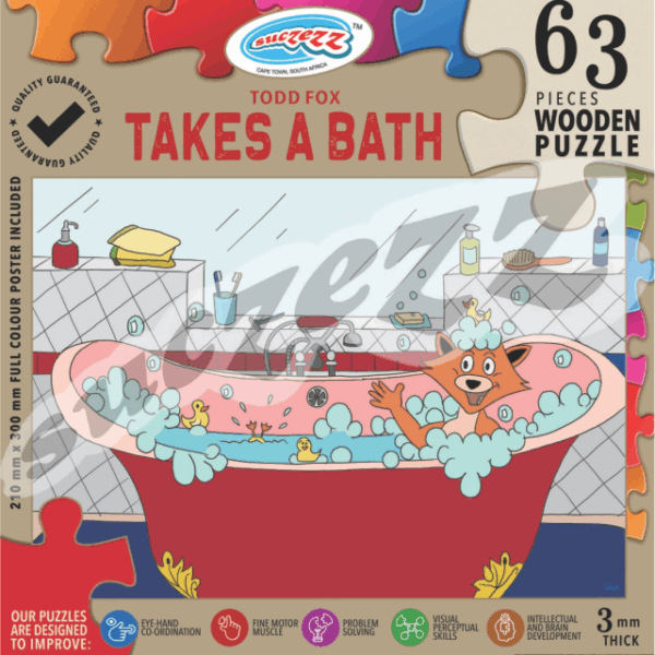 63 Pce Todd Fox: Takes A Bath