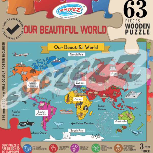 63 Pce Our Beautiful World