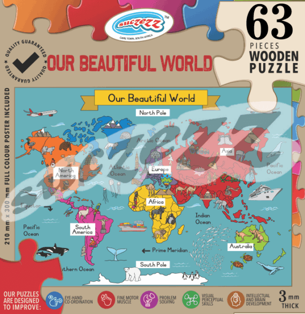 63 Pce Our Beautiful World