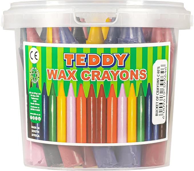 Wax Crayons B12-(Unlabelled-Flower Box)