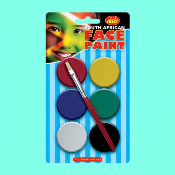 Face Paint Sa Flag Kit 6X10Ml With Brush