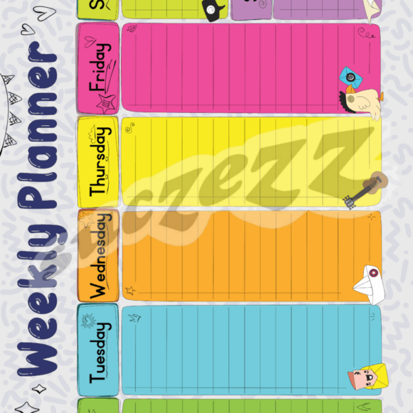 Weekly Planner - Poster