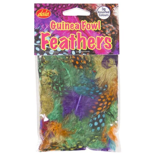Feathres Guinea Fowl Ass Colours 3Gms