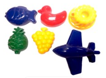Plastic S& Mould Set Of 6