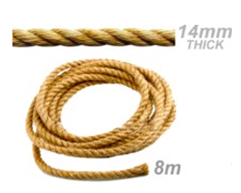 Tug Of War Rope Junior 8M Long, 14Mm Thick