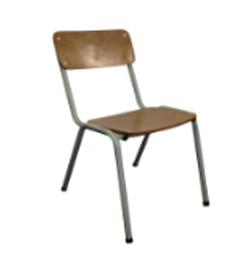 Wooden Chair Steel Frame