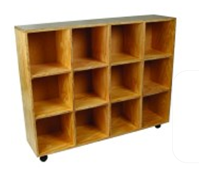 Wooden Pigeon Locker 12 Hole With Castor