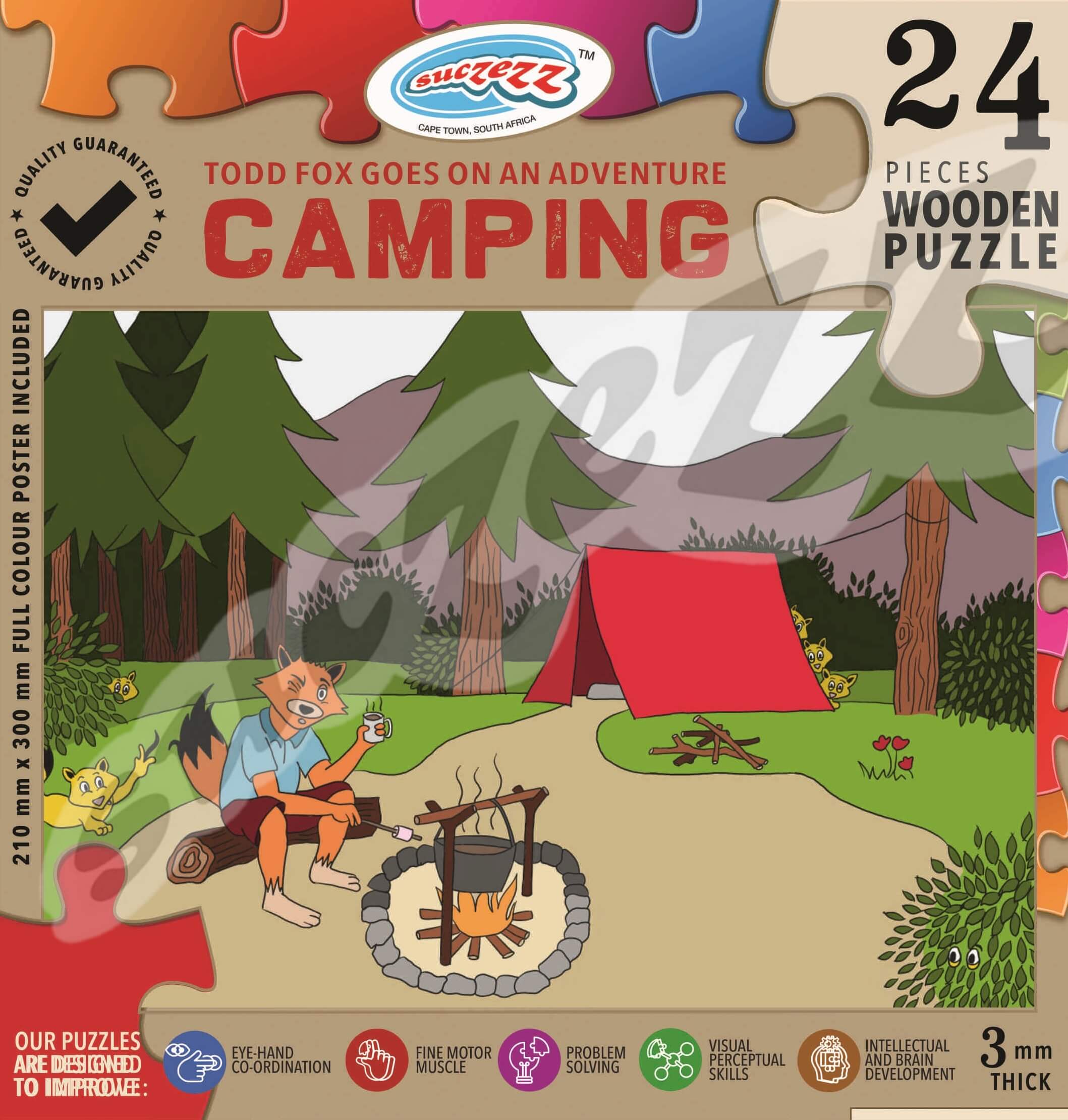 24 Pce Todd Fox On Adventure: Camping