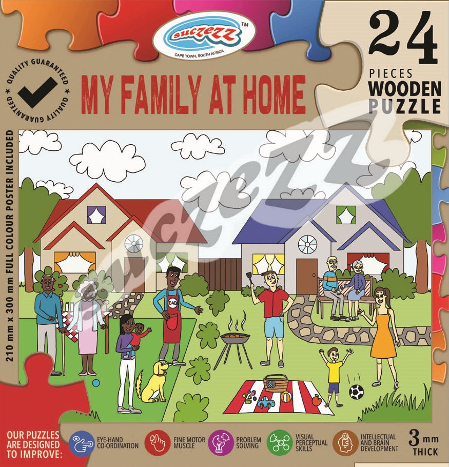 24 Pce My Family At Home