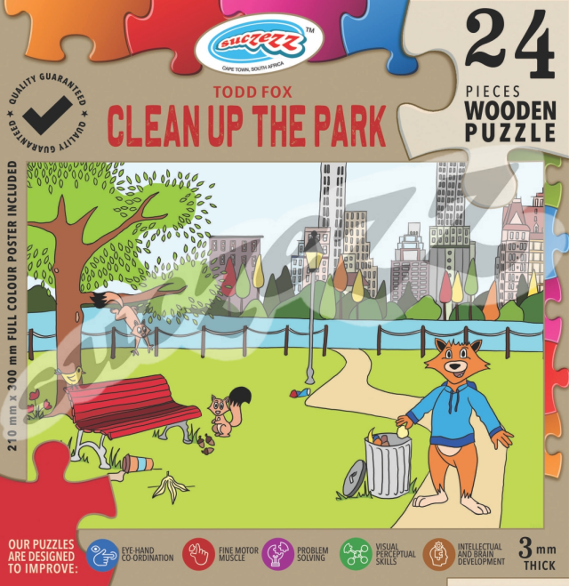 24 Pce Todd Fox: Cleans Up The Park