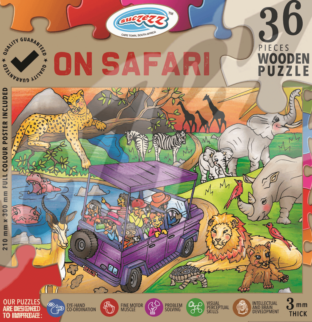 36 Pce  go On Safari