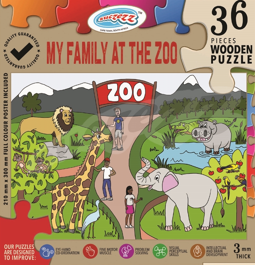 36 Pce My Family At The Zoo - Out Of Stock