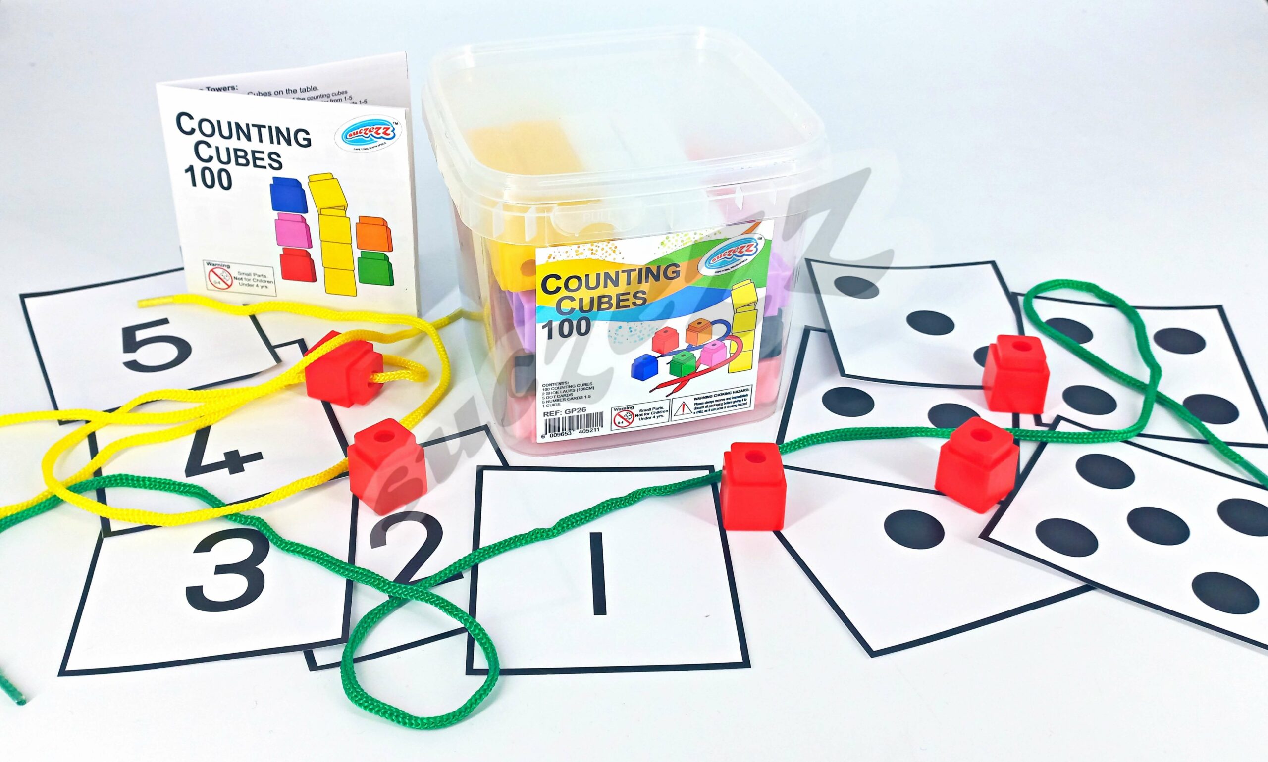 Counting Cubes + 2 Shoe Laces - 100  (Click To View)