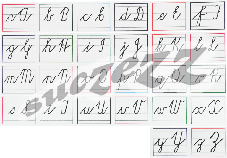 Cursive Writing Frieze